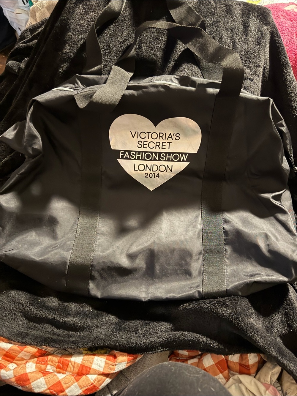 Victoria's Secret Black Fashion Show Tote Bag - London 2014 - NWT